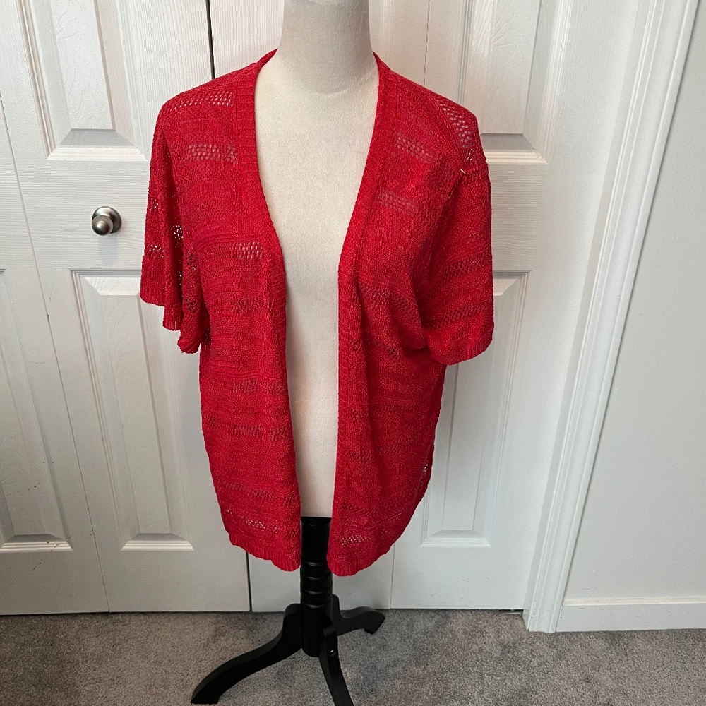 Laura size 2X linen blend topper